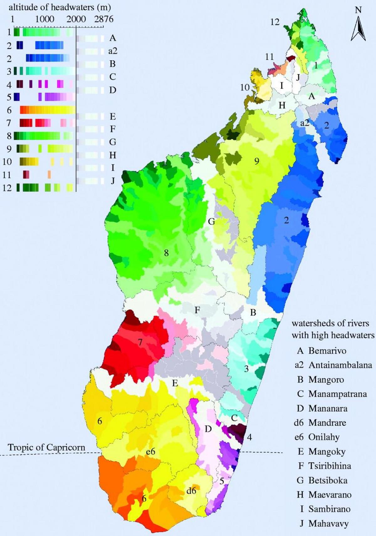 карта на Мадагаскар клима