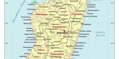 Детална карта на Мадагаскар
