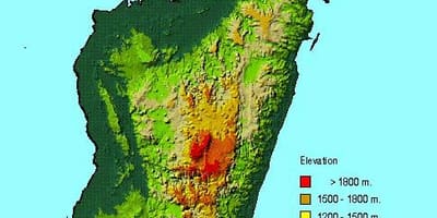 Карта на Мадагаскар географија