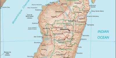 Мадагаскар земја мапа
